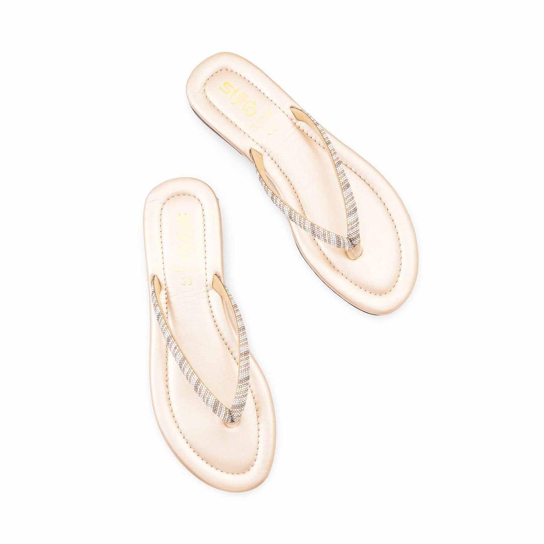 Golden Casual Chappal For Women CL2316