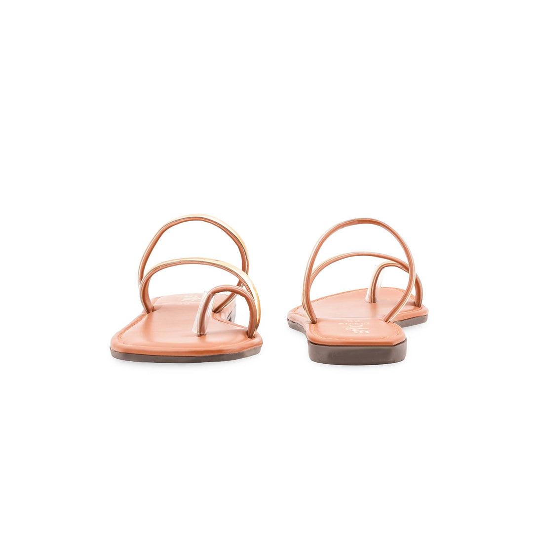 Tan Casual Chappal For Women CL2318