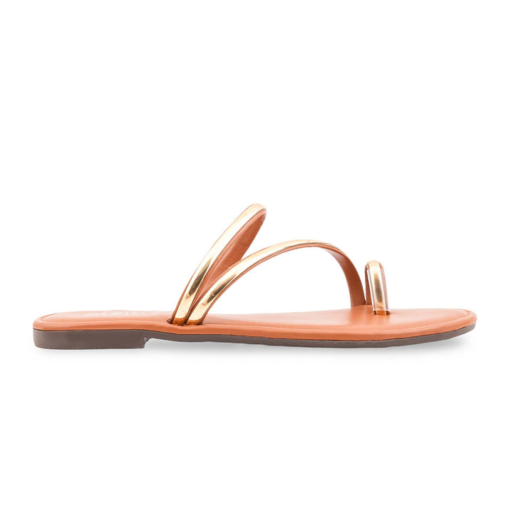 Tan Casual Chappal For Women CL2318