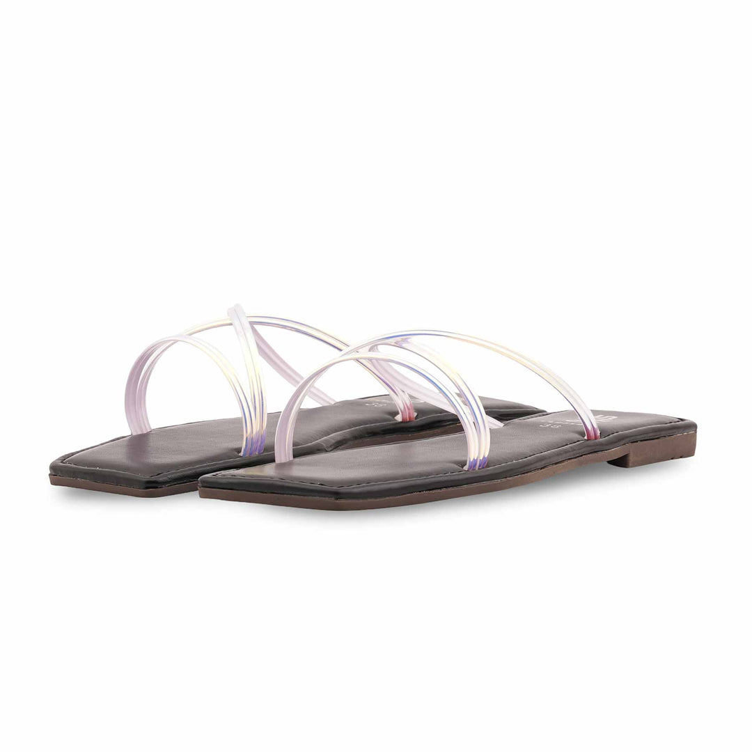 Black Casual Slipper For Ladies CL2319