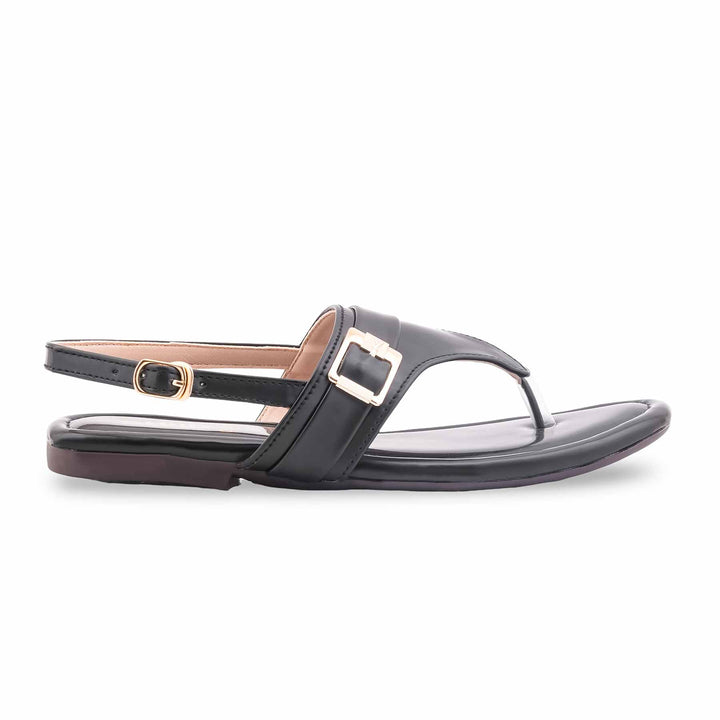 Black Casual Chappal For Women CL2320