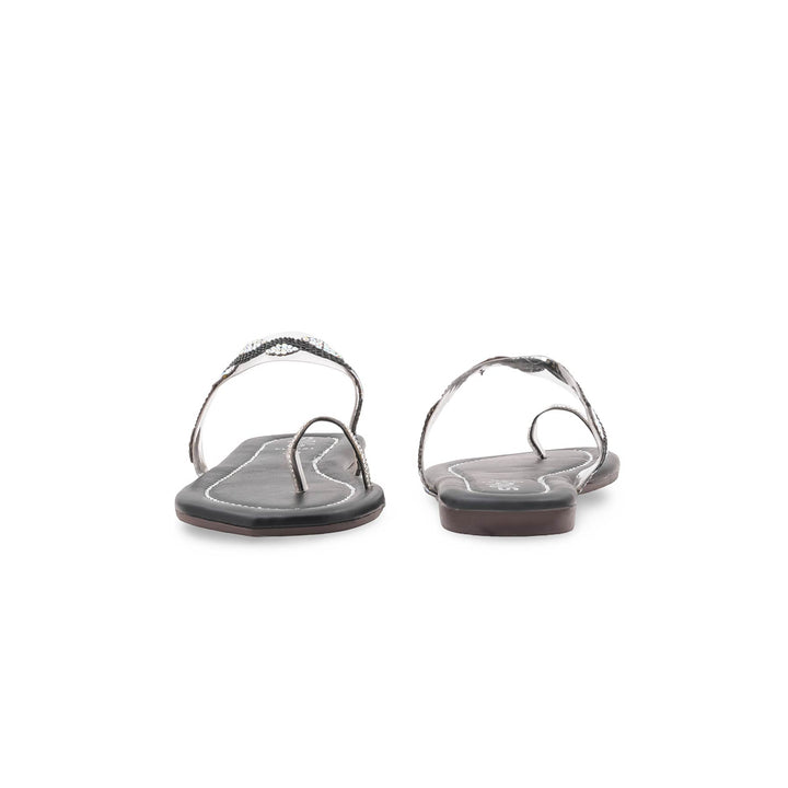 Black Casual Chappal For Women CL2321