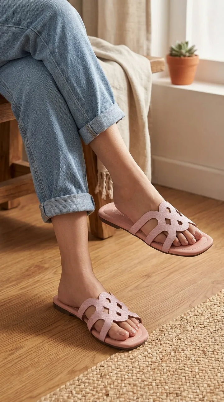 Pink Casual Chappal For Ladies CL2327