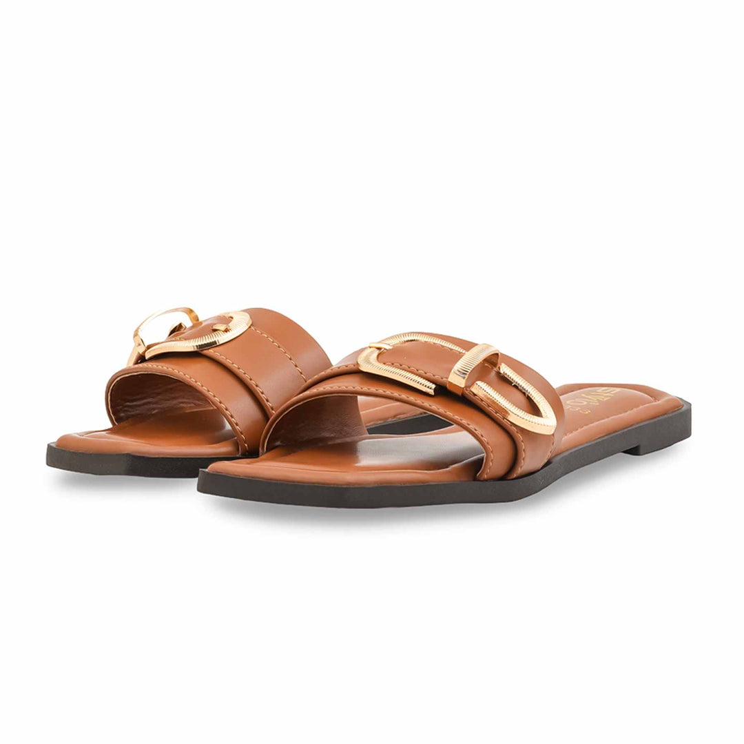 Tan Casual Women Slipper CL2333