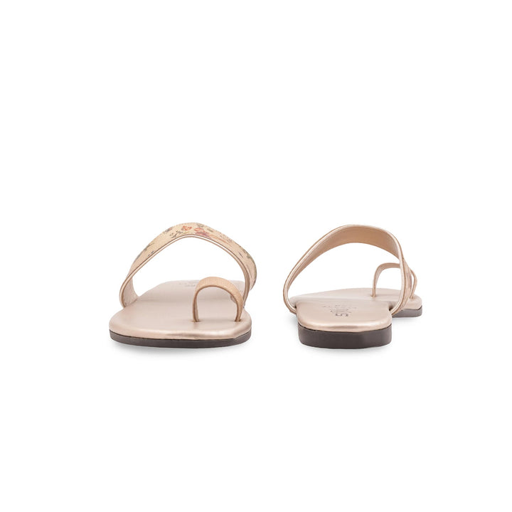 Golden Casual Chappal For Women CL2337