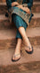 Black Casual Chappal For Ladies CL2381