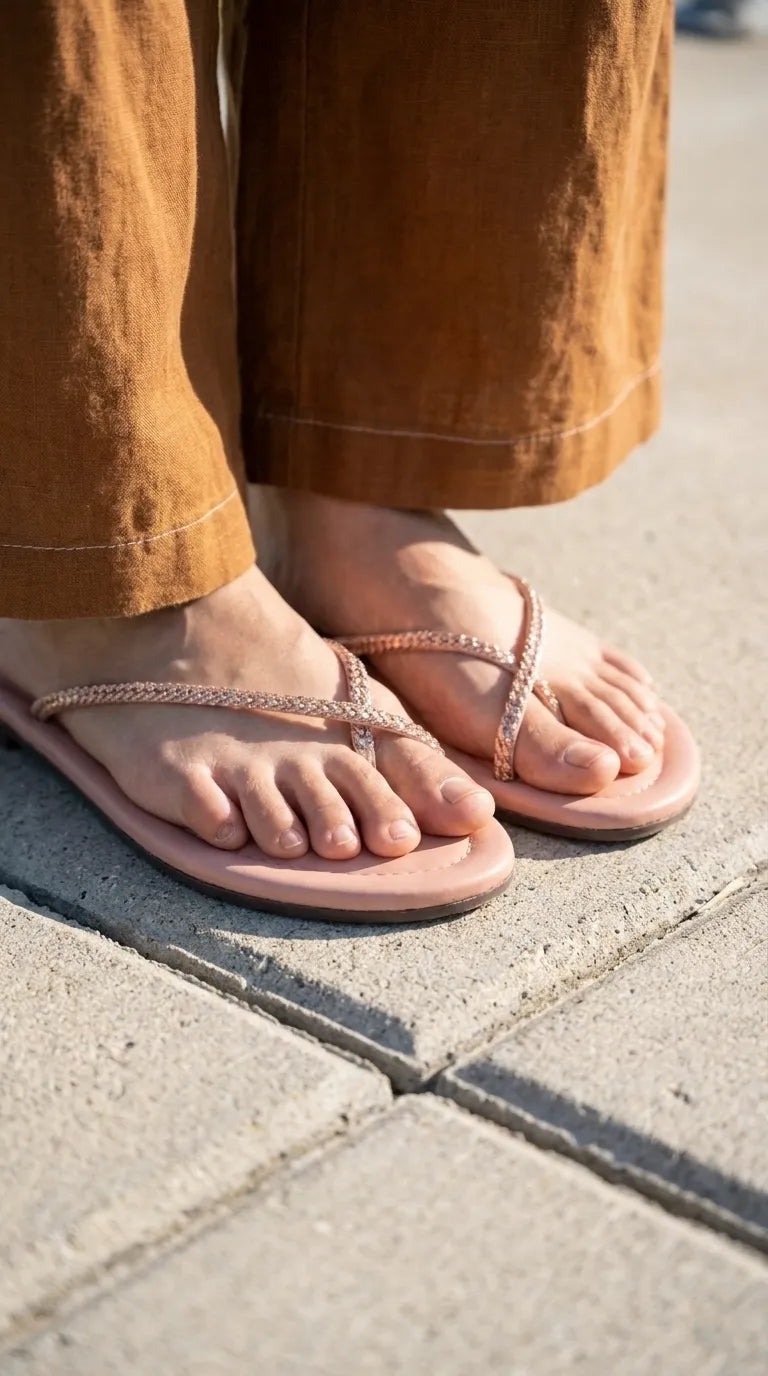 Pink Casual Chappal For Ladies CL2381