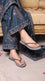Grey Casual Chappal For Ladies CL2402
