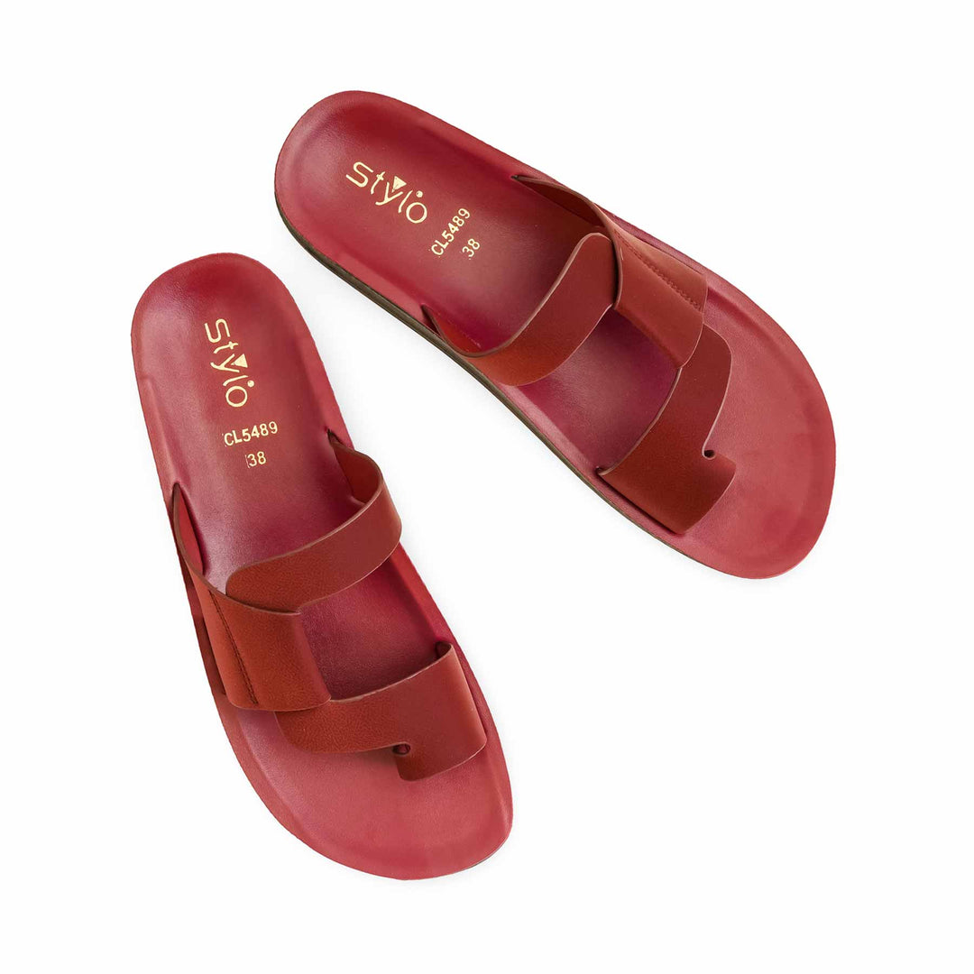 Maroon Casual Women Softy CL5489