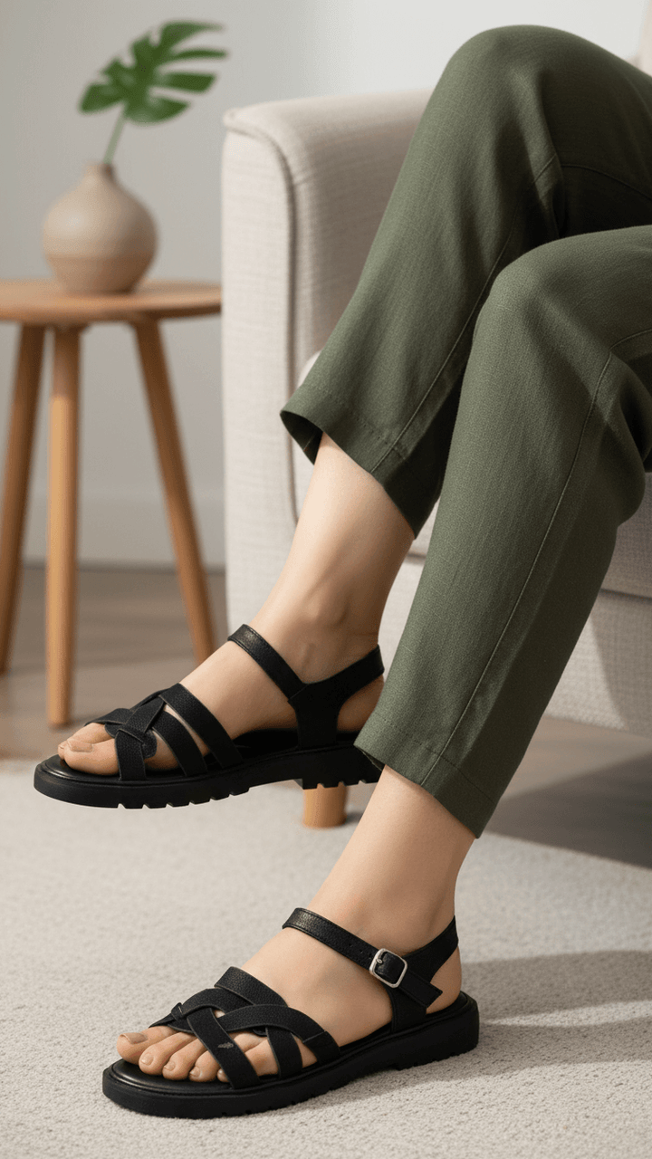 Black Casual Softy For Women CL5490