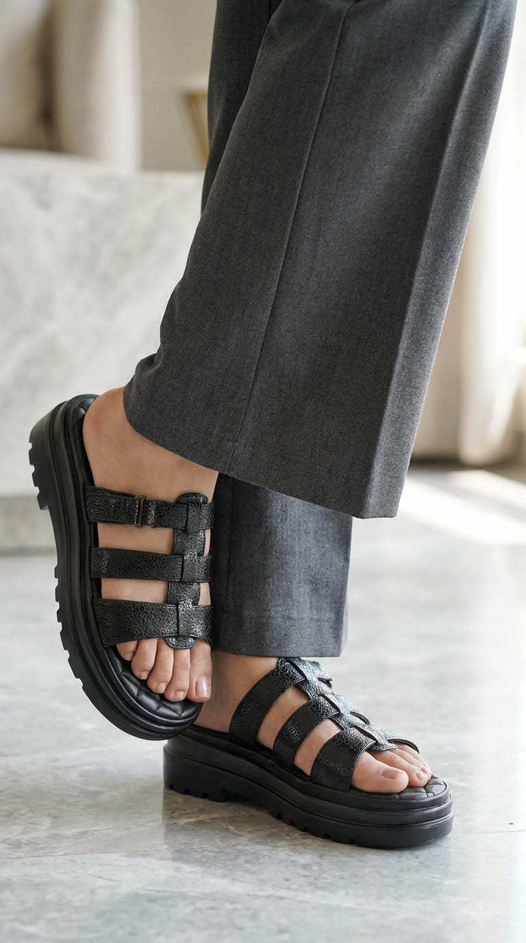 Black Casual Softy For Ladies CL5567