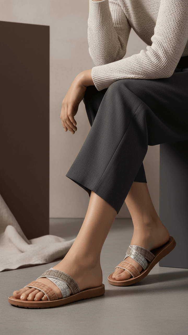 Beige Casual Softy For Women CL5585