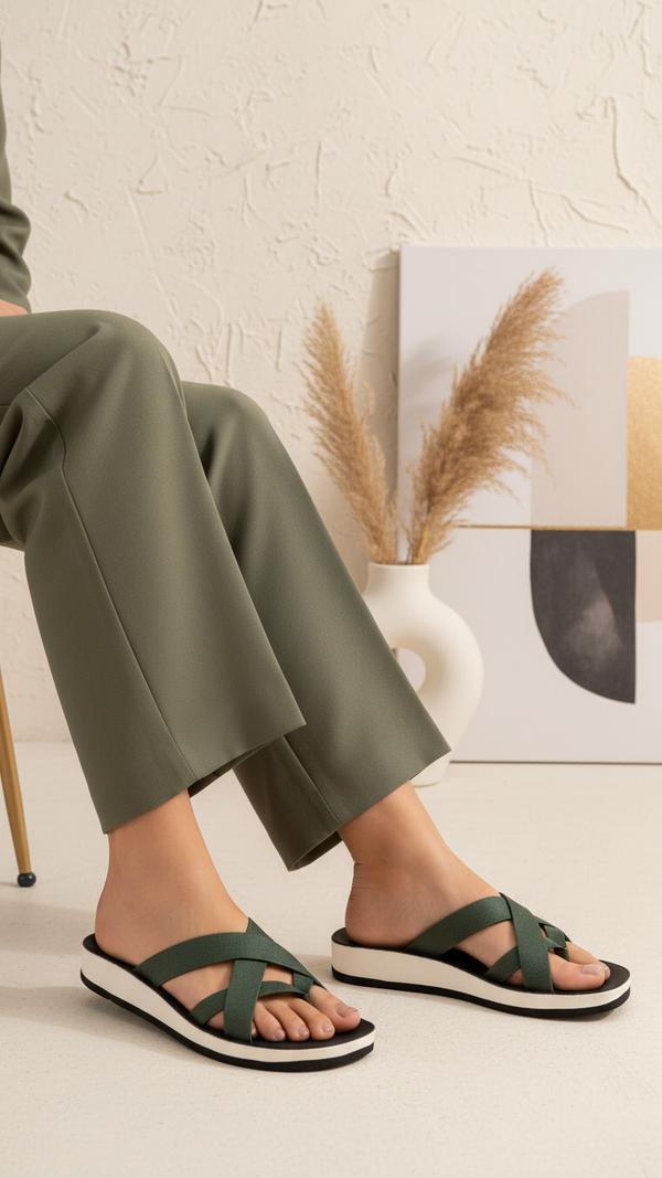 Green Casual Softy For Ladies CL5622