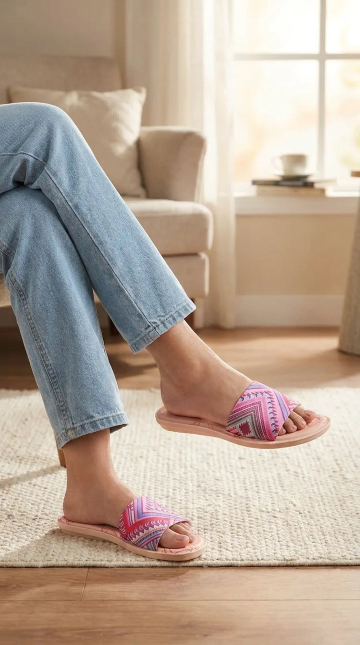 Pink Casual Softy For Women CL5649