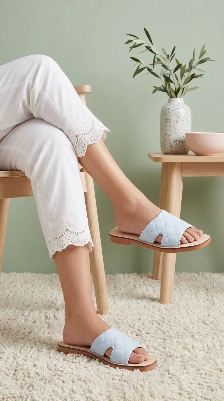 Sky Blue Casual Softy For Ladies CL5652
