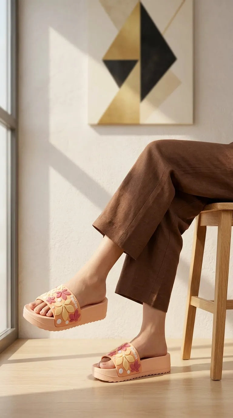 Beige Casual Softy For Women CL9413
