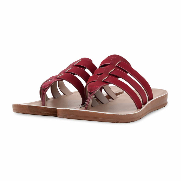 Maroon Casual Women Softy CLS021