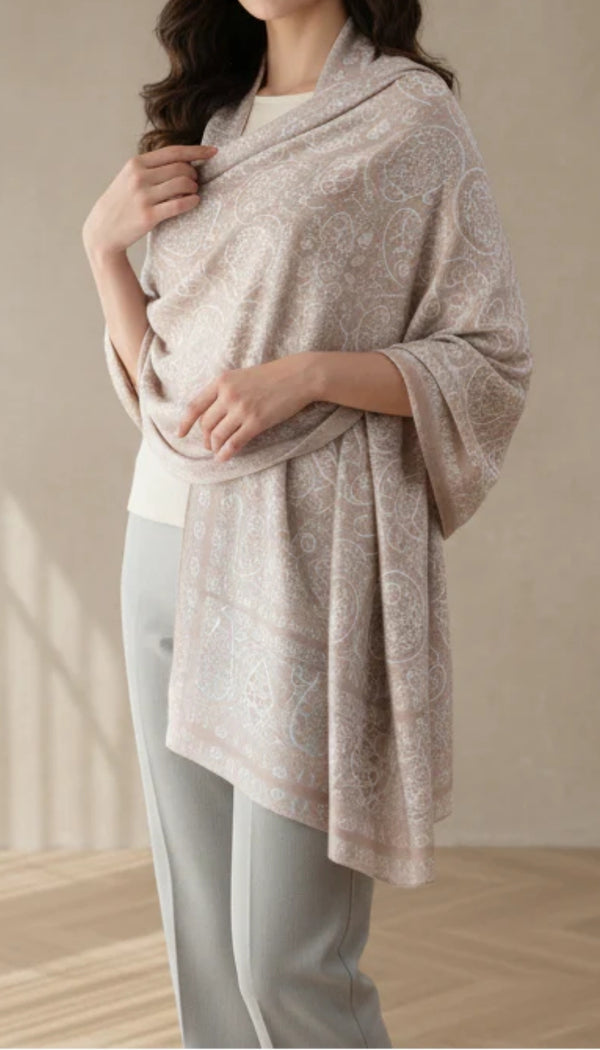 Beige Winter Stole PN5189