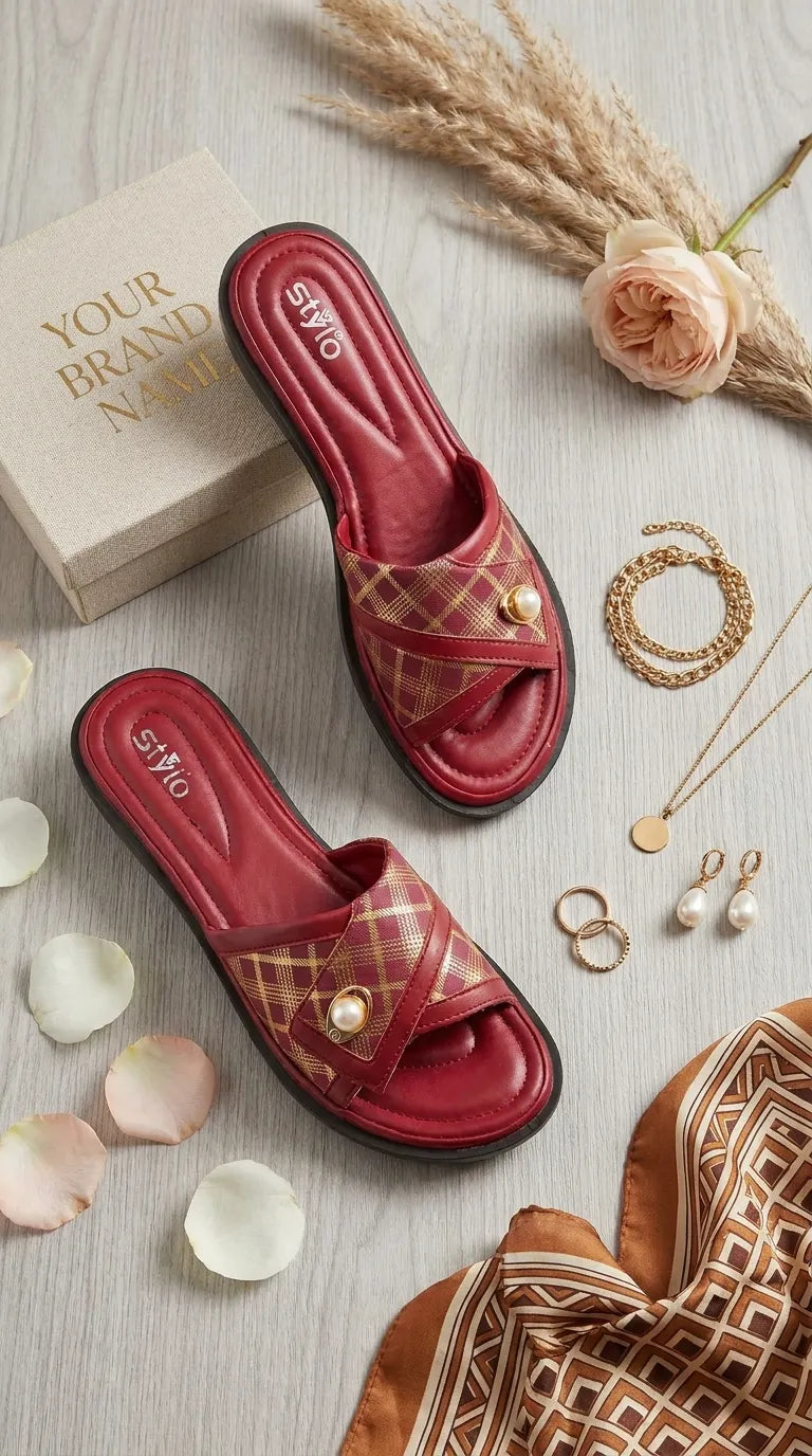 Red Casual Softy For Women CLS047
