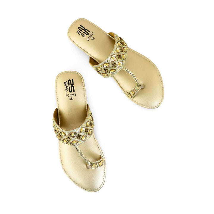 Golden Fancy Chappal EC0212