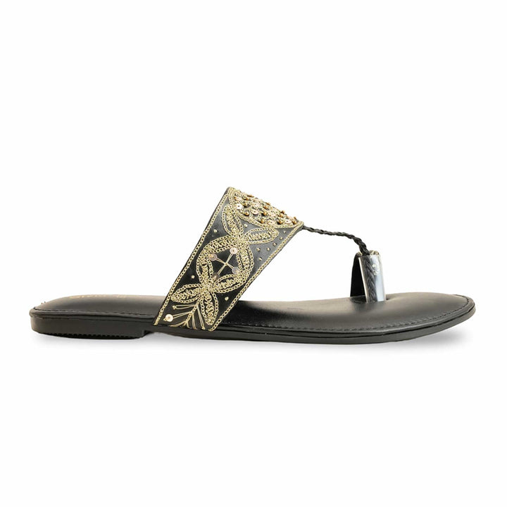 Black Ethnic Chappal EC0214
