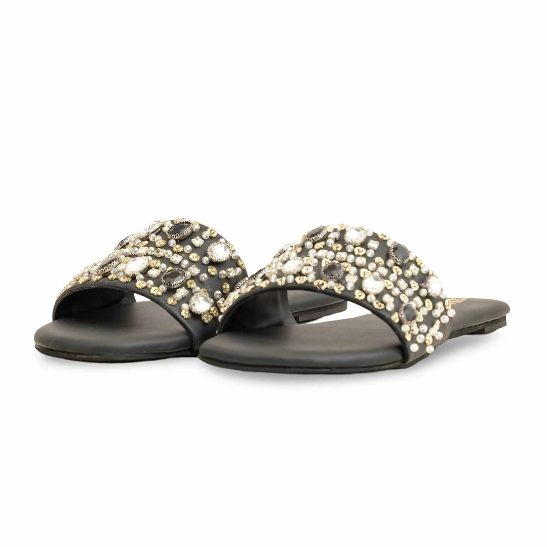Black Fancy Slipper EC0217