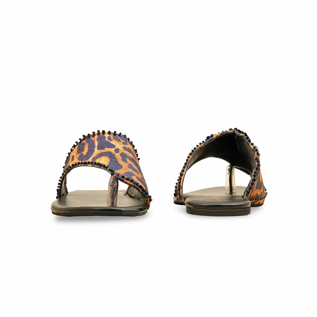 Black Ethnic Chappal For Ladies EC0240