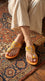 Yellow Fancy Chappal For Ladies EC0242