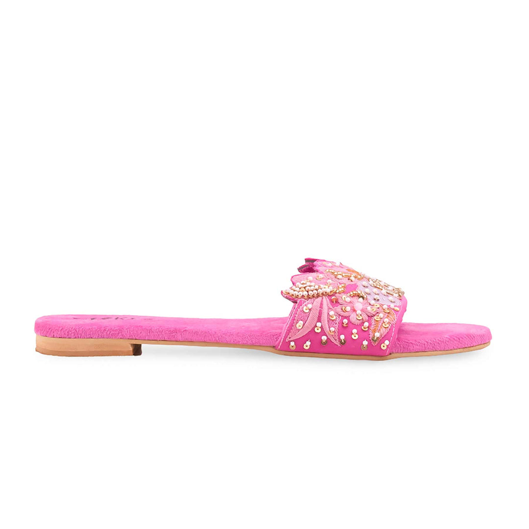 Fuchsia Fancy Slipper For Women EC0244
