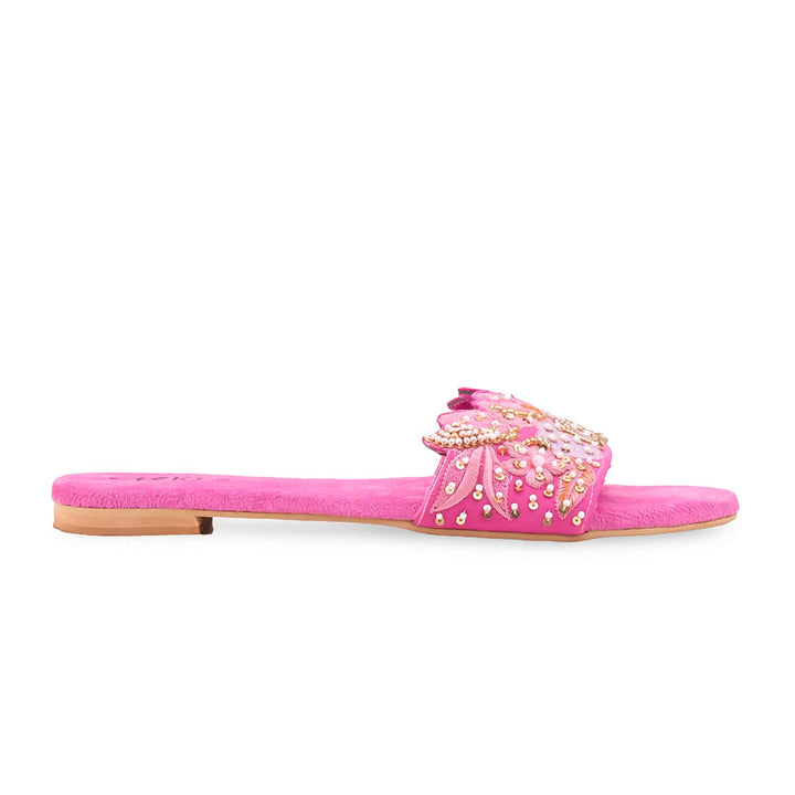 Fuchsia Fancy Slipper For Women EC0244