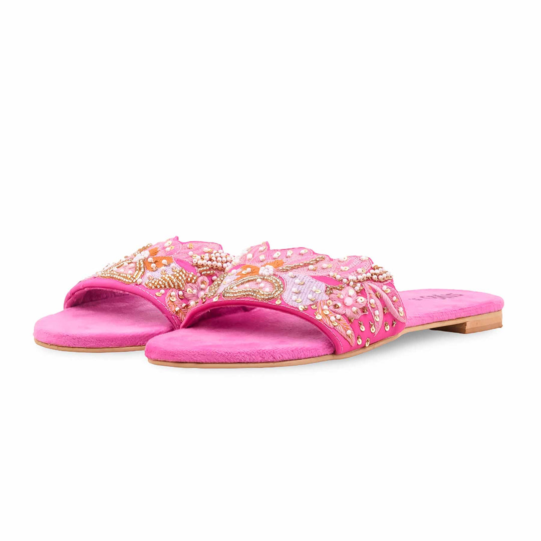 Fuchsia Fancy Slipper For Women EC0244