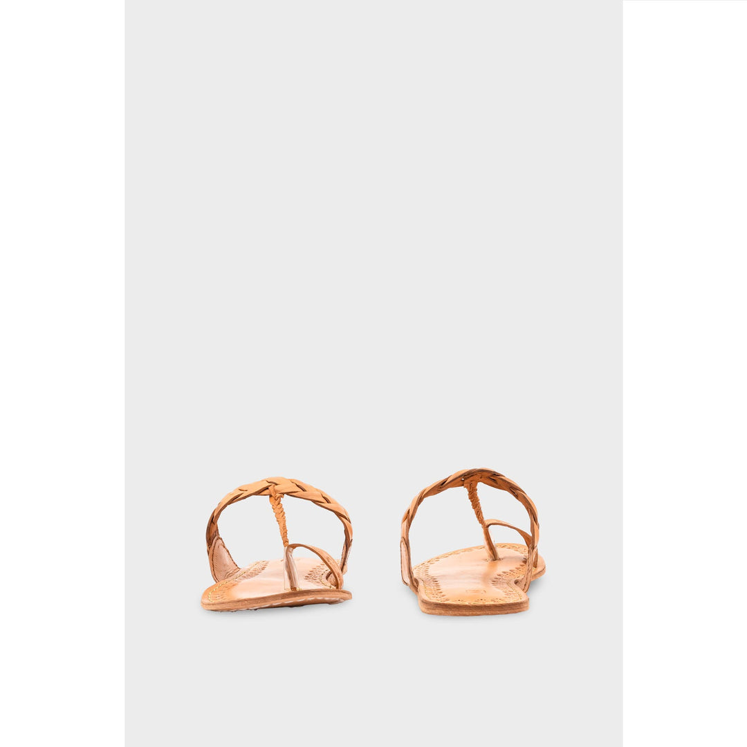 Beige Kolapoori Chappal EC0258