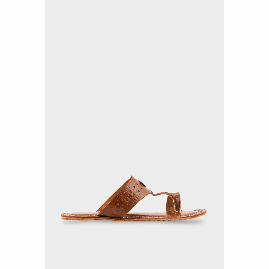 Coffee Leather Kolapori For Women EC0262