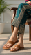 Beige Leather Kolapoori Chappal EC0262