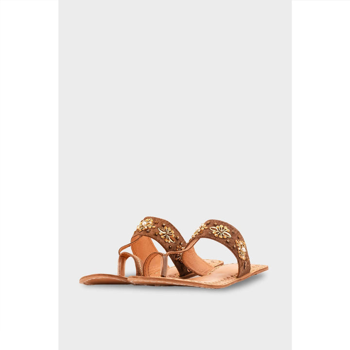 Golden Leather Kolapori For Women EC0284