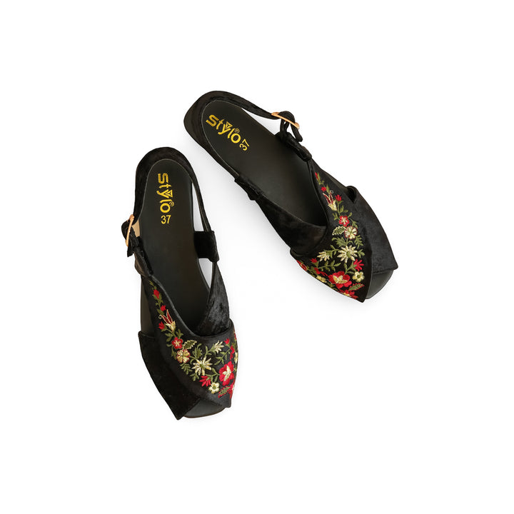 Black Formal Peshawari Chappal EC3183