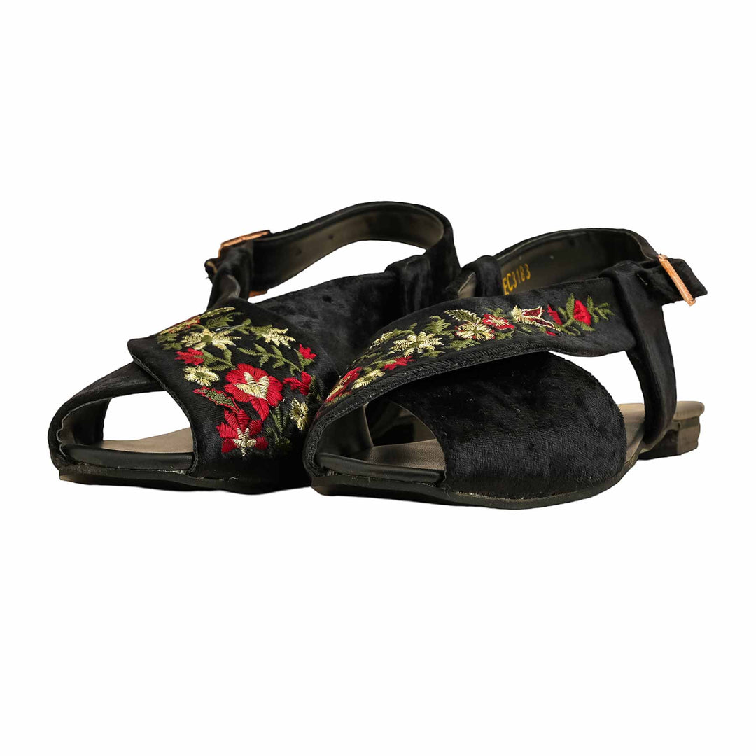Black Formal Peshawari Chappal EC3183