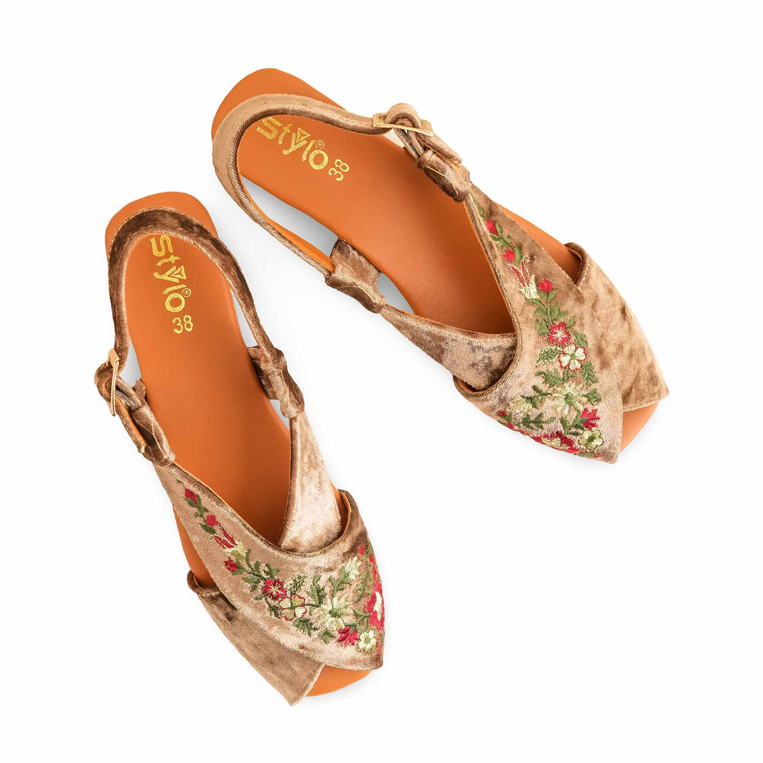 Brown Formal Peshawari Chappal Ec3183