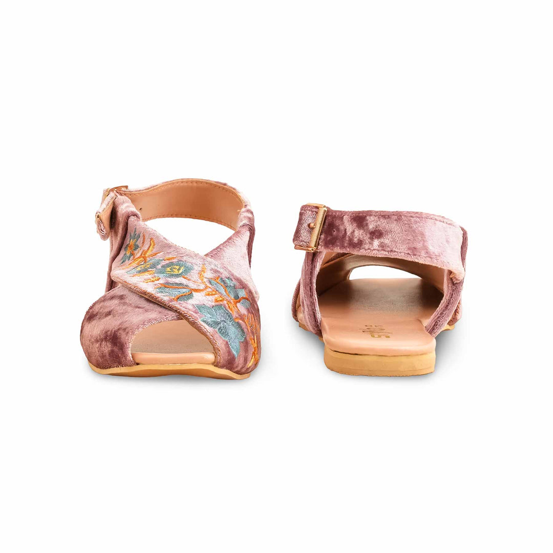 Pink Formal Peshawari Chappal For Ladies EC3184