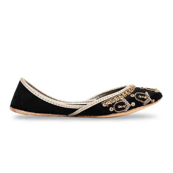 Black Fancy Khussa EC8375