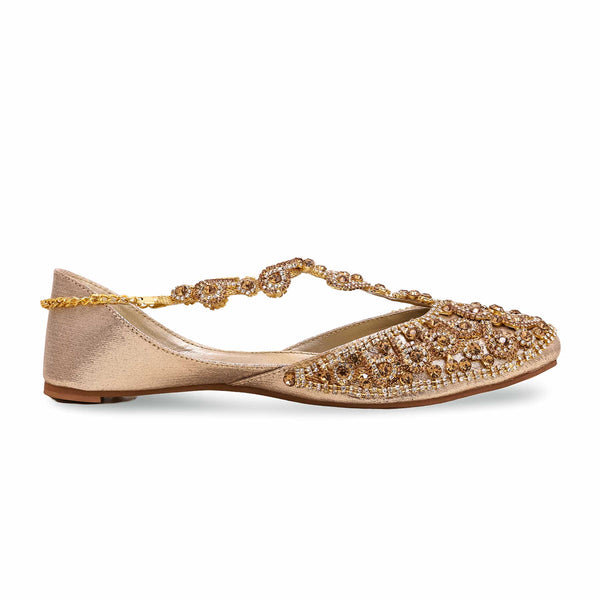Golden Women Fancy Khussa  EC8484