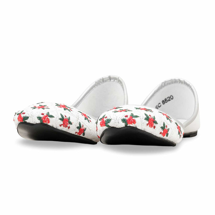 White Ethnic Khusa EC8520