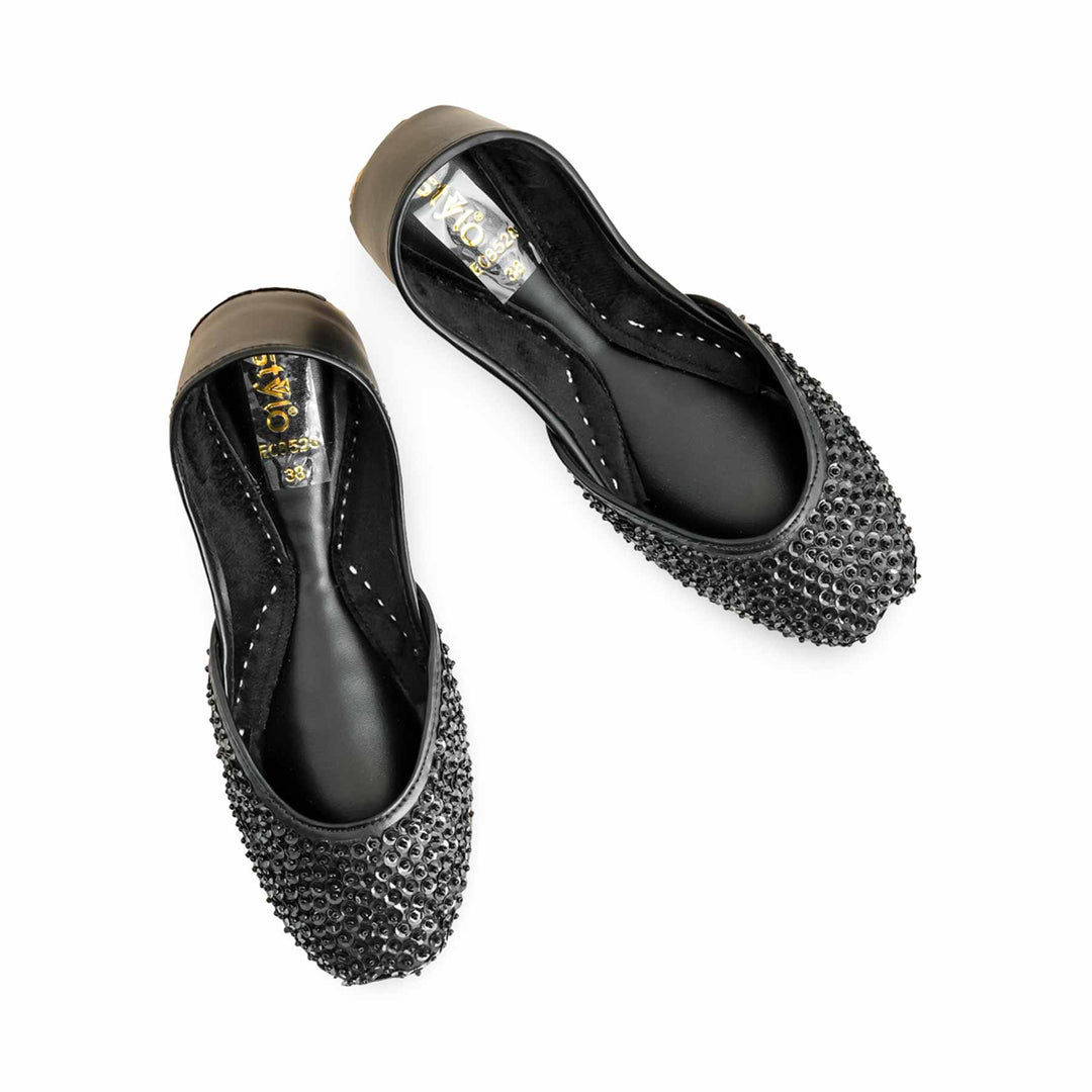Black Fancy Khusa For Women EC8528
