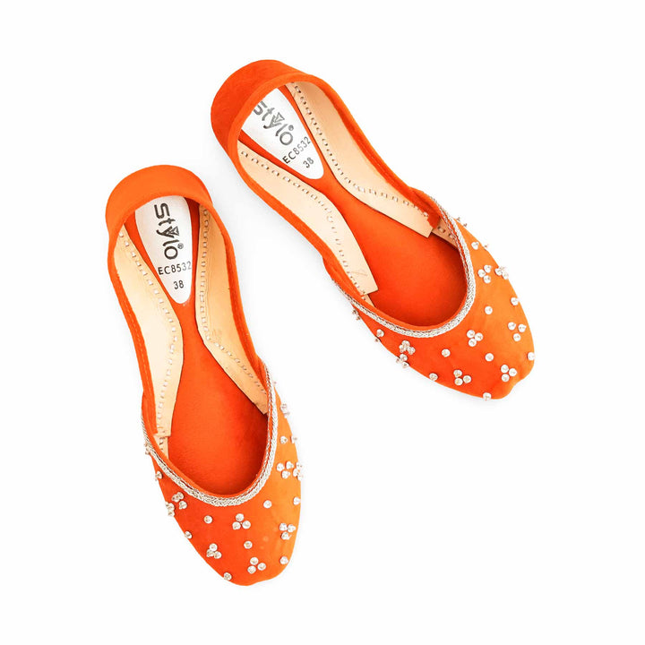Orange Fancy Khusa For Ladies EC8532