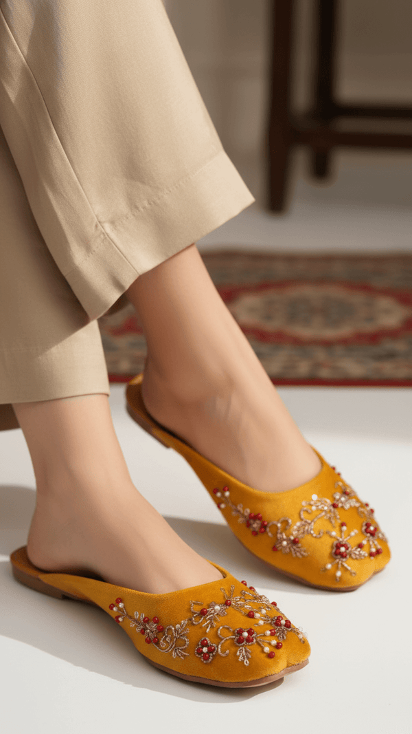 Mustard  Fancy Khussa EC8541