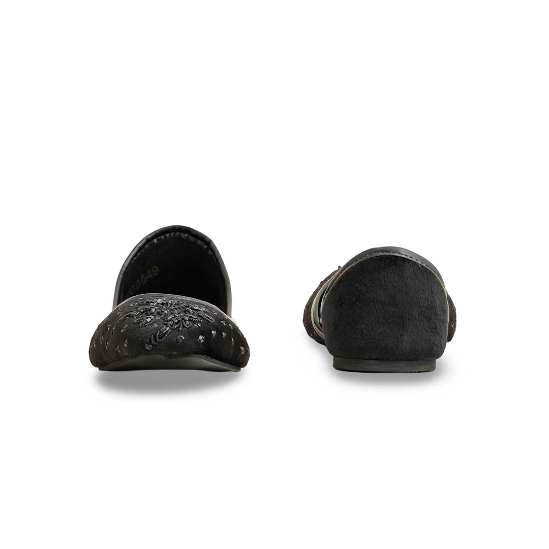 Black Fancy Khusa For Women EC8549