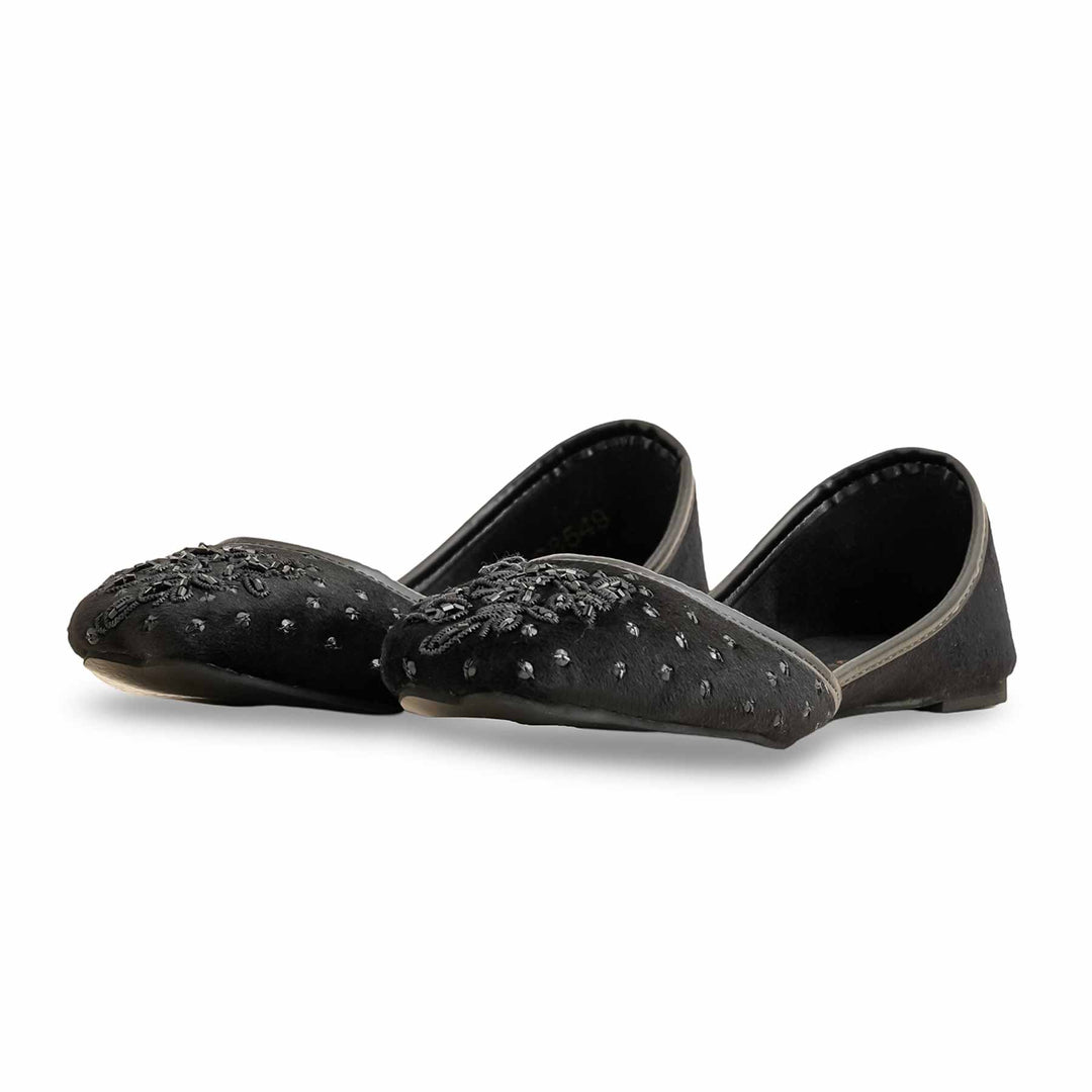 Black Fancy Khusa For Women EC8549