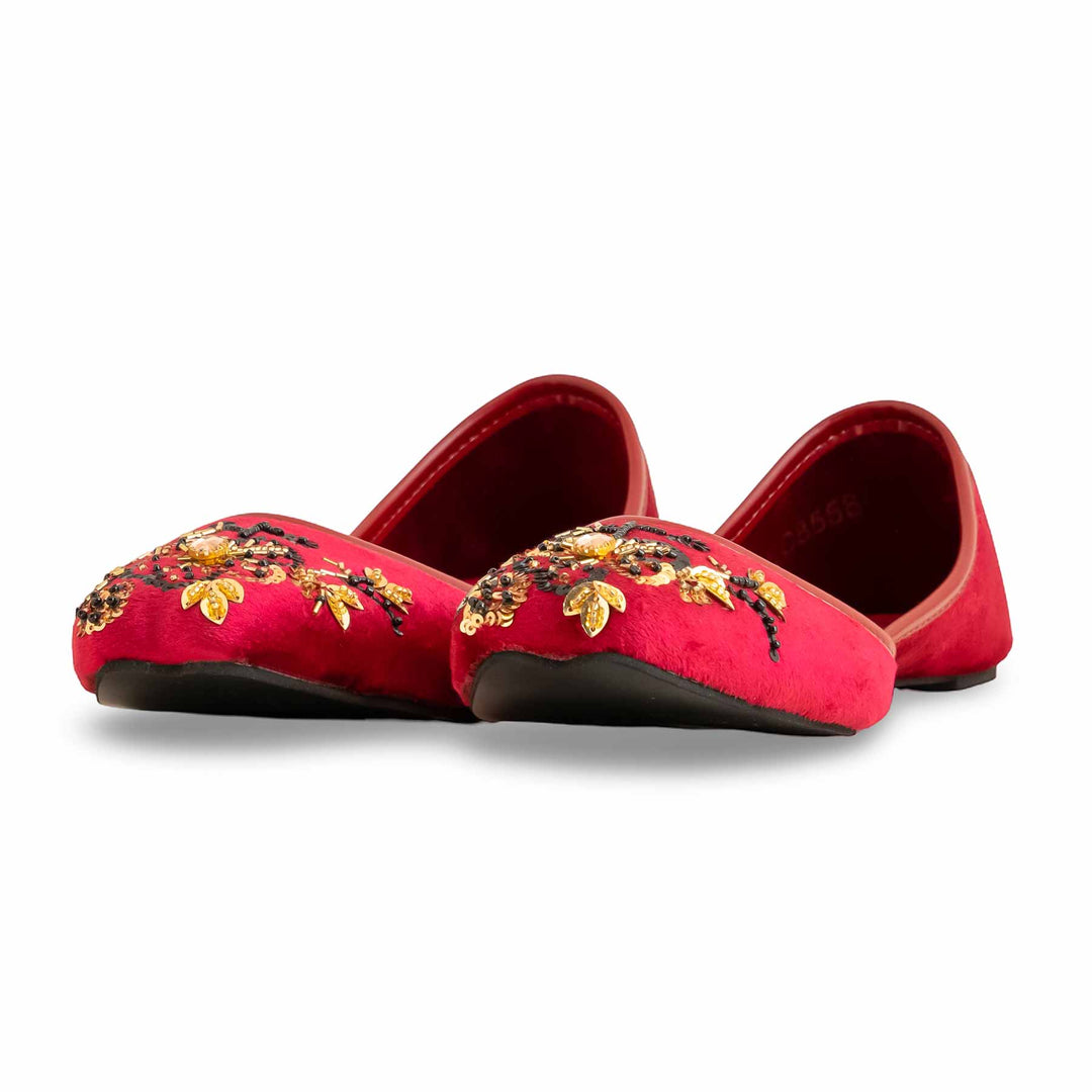 Maroon Fancy Women Khusa EC8558