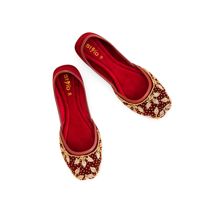 Maroon Fancy Khusa EC8565