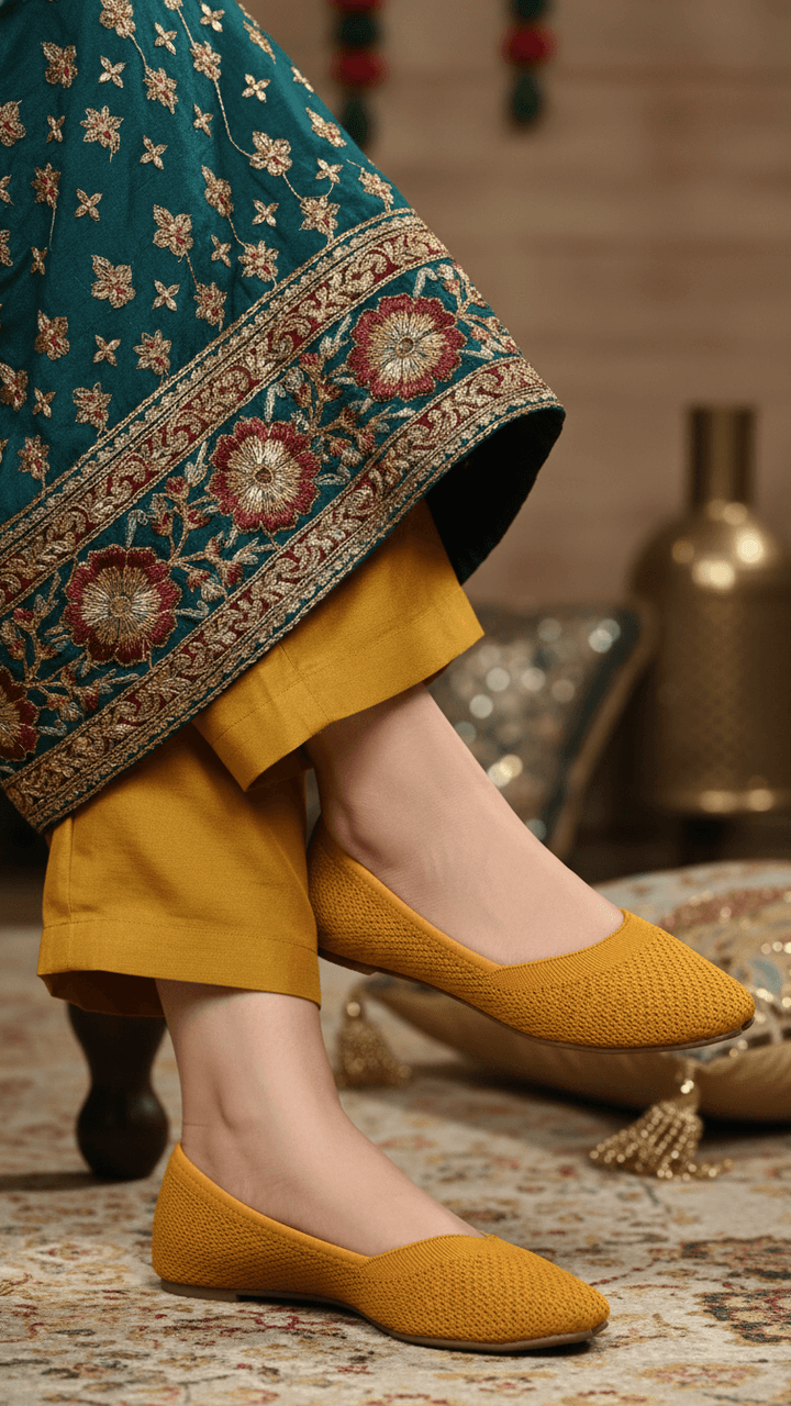 Mustard Casual Khussa EC8573